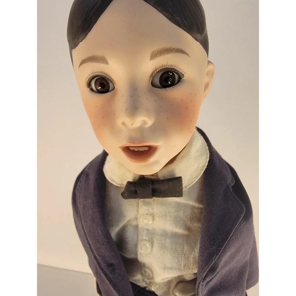 Hamilton Collection Little Rascals ALFALFA Porcelain Doll 1993 COA Box Stand Tag
